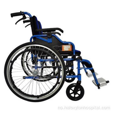 Bærbar sammenleggbar rullestol med lette sikkerhet